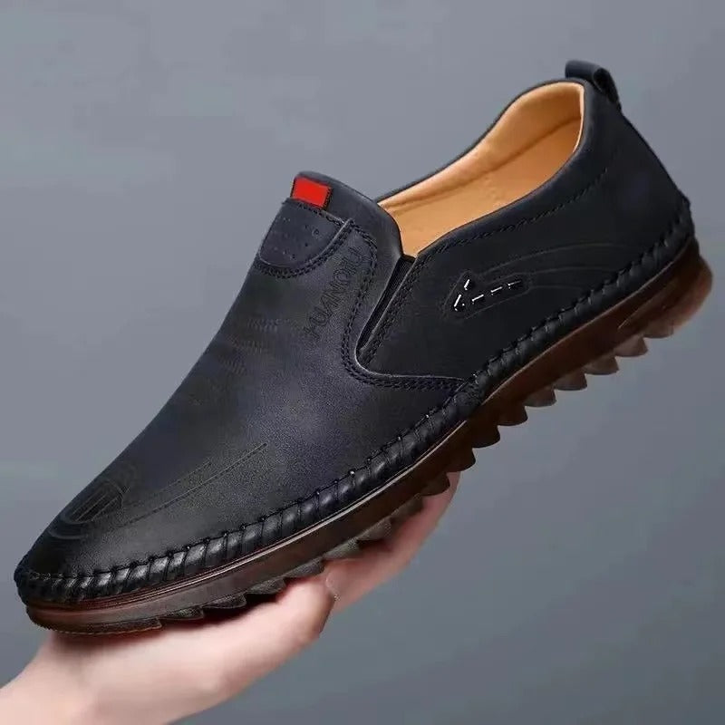 Leather Slip-On Loafers for Men | Lorvix